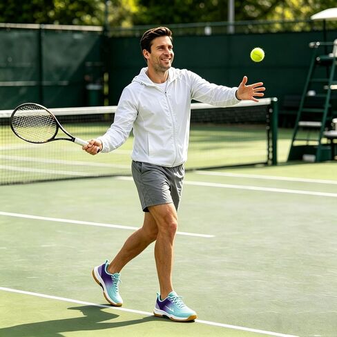 أحذية رياضية للجنسين من Pickleball-Badminton-Tennis خفيفة الوزن قابلة للتنفس وغير قابلة للانزلاق للتدريب على رياضة التنس والمضرب للرجال والنساء in Kuwait