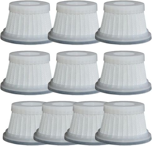 مرشحات بديلة لـ Brigii for MINI Vacuum Y120 Y120 Pro، 10 قطع غيار فلتر مكنسة كهربائية للسيارة لسهولة الصيانة in Kuwait