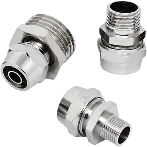 1Pcs 1/8 1/4 3/8 1/2 Inch Thread (PT) Trachea Quick Connector 4 6 8 10 12MM(6-02) in Kuwait