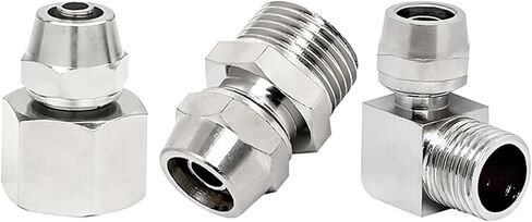 1Pcs 1/8 1/4 3/8 1/2 Inch Thread (PT) Trachea Quick Connector 4 6 8 10 12MM(6-02) in Kuwait