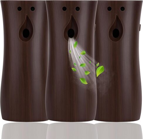 Automatic Air Freshener Spray Dispenser, Black, 3-Pack, 1121 | Wall Mounted or Freestanding,Multiple Time Settings,Use in Bathrooms, Offices, Living Rooms and Commercial Places in Kuwait
