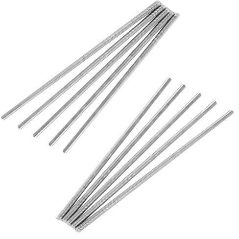 10PCS 304 Stainless Steel M6 Fully Threaded Rod,11.8"(300mm) Long Threaded Rod,Right Hand Threads in Kuwait