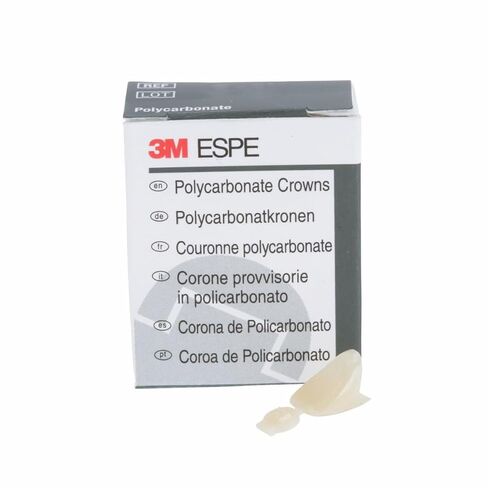 3M ESPE 3M-P39 تاج من البولي كربونات، الجزء العلوي الأيسر (عبوة من 5) in Kuwait