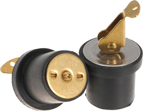 4 Pack Brass Boat Plug Drain Plug Boat Snap Handle Plug Deck Plug for Boat Marine in Kuwait