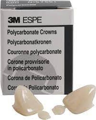 3M ESPE 3M-P12 Polycarbonate Crown, Upper Right Central (Pack of 5) in Kuwait