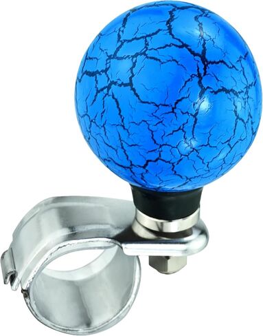Lunsom Ball Steering Wheel Knob Marbling Round Suicide Spinner Turning Grip Helper Driving Power Aid Handle Control Car Booster Fit Most Vehicle (Blue) in Saudi Arabia