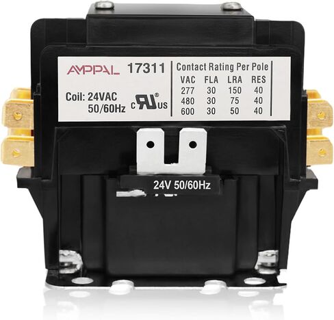 2 Poles FLA 40 Amp Coil 24 VAC Air Conditioner Condenser Compressor Contactor AC Definite Purpose Contactor (2P 40A 24V) in Kuwait