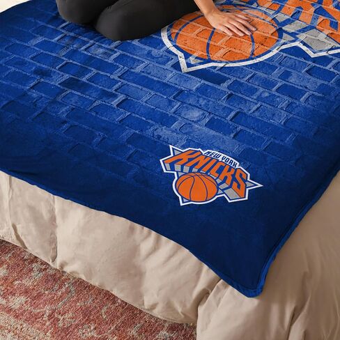 NORTHWEST NBA New York Knicks Raschel Throw Blanket, 60" x 80", Street in Kuwait
