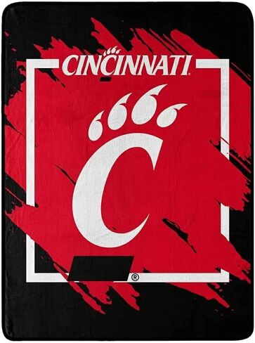 The Northwest Company Cincinnati Bearcats Blanket 46x60 Micro Raschel Dimensional Design Rolled in Kuwait