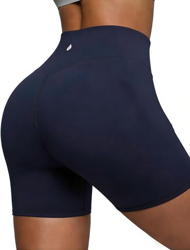 BRXL Biker Shorts Women with Pockets 4.5" Tummy Control Gym Spandex Shorts in Kuwait
