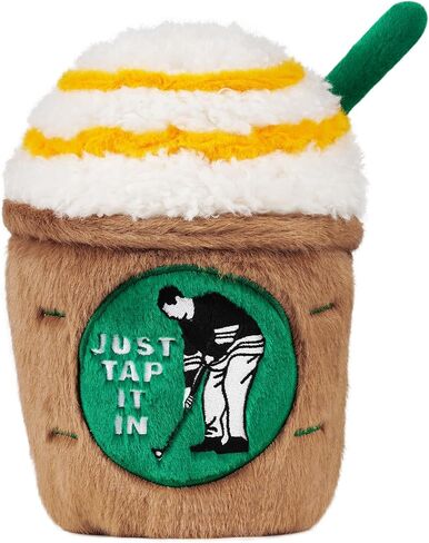 Funny Coffee Cup Golf Driver Head Cover Plush Golf Club Cover Gift | Just Tap It In Fits Most 460cc Drivers Reliable Club Protection Soft Plush Exterior in Kuwait