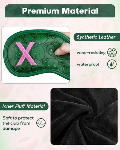 Big Teerth Golf Iron Covers Magnetic, Iron Covers for Golf Clubs, Tournament Peaches Themed Golf Iron Head Covers, 10-Piece Set of Golf Iron Covers for Men Women in Saudi Arabia