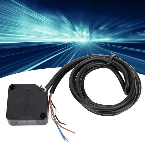 Photoelectric Sensor Switch, AC 24-240V BEN5M-MFR Photoelectric Beam Sensor with 5 Meter 197" Detection Distance, for Light Door Industrial Factory Garage Applicable to All Objects in Kuwait