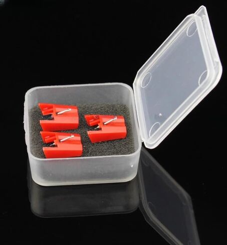 3 PCS Replacement Stylus Turntable Record Player Needle For ION LCT04RS, For ION TTUSB,TTUSB10, CR24003A, CR2402C, CR245, CR246, CR249, CR6001A, CR6004A, CR6249A ST09D NP4 iCT04RS iTTUSB iCT04 (Red) in Kuwait