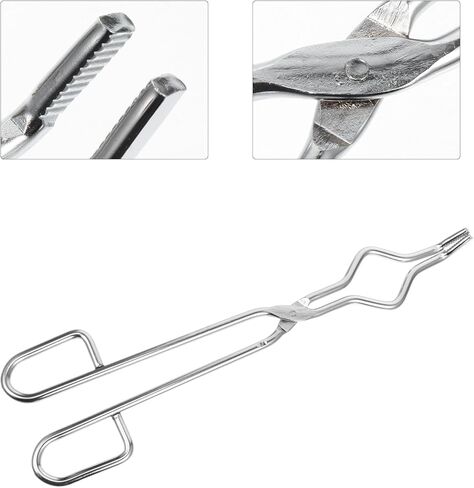 MAGICLULU Stainless Steel Crucible Tongs and Laboratory Flask Clamp, Beaker Clip Biochemical Accessories for Precise Handling in Scientific Experiments in Kuwait