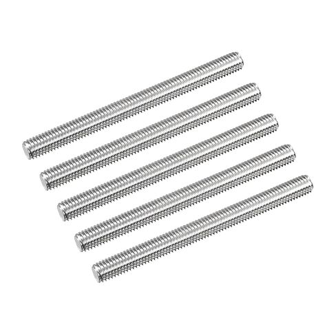 TOP-VIGOR 5Pcs M10-1.5 x 110mm Length Fully Threaded Rod, 304 Stainless Steel Right Hand Threaded Rods, Fully Studding Rod Bar for Anchor Bolts, Clamps, Hangers and U-Bolts in Kuwait