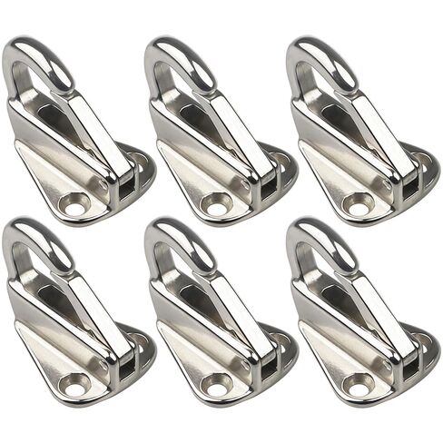 6 Pcs Spring Snap Hooks for Boats, 304 Stainless Steel Marine Grade Snaps, Heavy Duty Hardware for Yachts, Secure Locking Design, Corrosion Shielded, Multi Purpose Fastener in Kuwait
