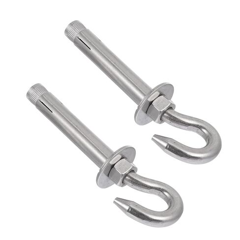 2pcs Stainless Steel Expansion Hook Anchors with Large Load-Bearing Capacity and Simple Operation, Suitable for Air Conditioning Fixation and Canopy Hanging in Kuwait