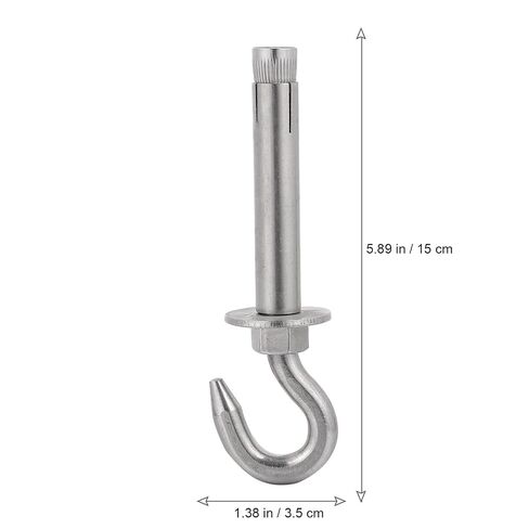 2pcs Stainless Steel Expansion Hook Anchors with Large Load-Bearing Capacity and Simple Operation, Suitable for Air Conditioning Fixation and Canopy Hanging in Kuwait