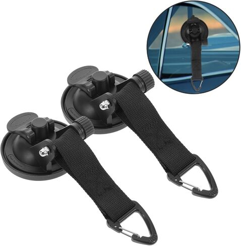 BESPORTBLE Heavy Duty Vacuum Rotation Suction Cup Hook 4pcs for Outdoor Gear and Window Use, Strong Tent Suction Cup Anchor with Plastic Material for Camping and Rv Awning Fastener Tasks in Kuwait