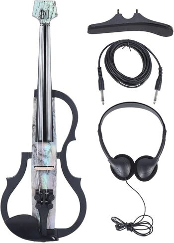 Professional Silent Electric Violin, Electric Violin 4/4 Size Sturdy for Practice (Type 1) in Kuwait