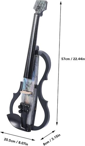 Professional Silent Electric Violin, Electric Violin 4/4 Size Sturdy for Practice (Type 1) in Kuwait