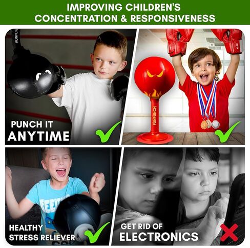 Bundle with Desk Punching Bag for Adults and Boxing Bag for Kids in Kuwait