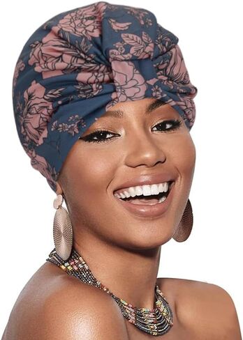 Chemo Turban for Women Men, Satin Lined Beanie Headwear Head Scarf Headwrap Cap for Cancer Patients in Saudi Arabia