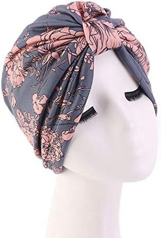 Chemo Turban for Women Men, Satin Lined Beanie Headwear Head Scarf Headwrap Cap for Cancer Patients in Saudi Arabia