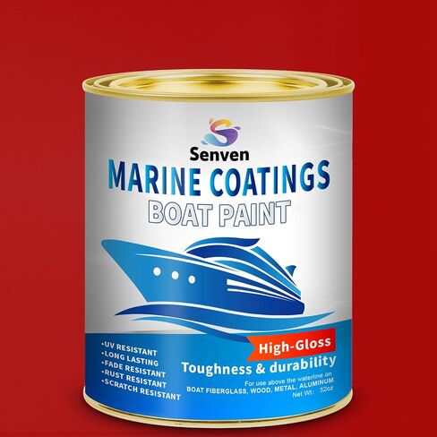 Boat Paint 2part, 35 Oz, Gloss White, Marine Boat Topside Bottom Enamel Paint, Marine Paint for Boats, Wood, Fiberglass, Aluminum, Metals, Oil-Based Epoxy White in Saudi Arabia