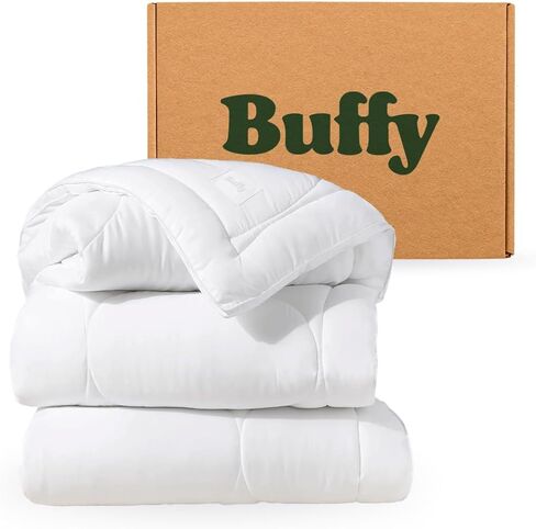Buffy Cloud Cooling Comforter for Hot Sleepers, Machine Washable Lightweight Fluffy All-Season Temperature-Regulating Eucalyptus Lyocell Duvet Insert (King/Cal King) in Kuwait