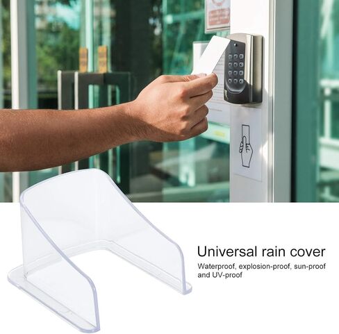 TOPINCN Doorbell Rain Cover, Universal Doorbell Rain Cover Transparent Outdoor Cover Home Access Controller Password Card Reader Cover in Kuwait