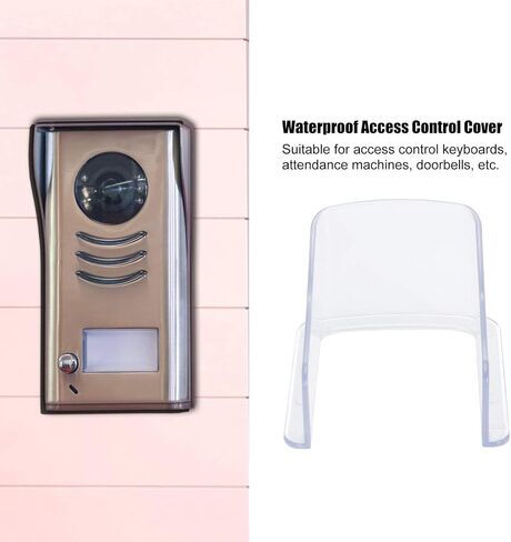 TOPINCN Doorbell Rain Cover, Universal Doorbell Rain Cover Transparent Outdoor Cover Home Access Controller Password Card Reader Cover in Kuwait