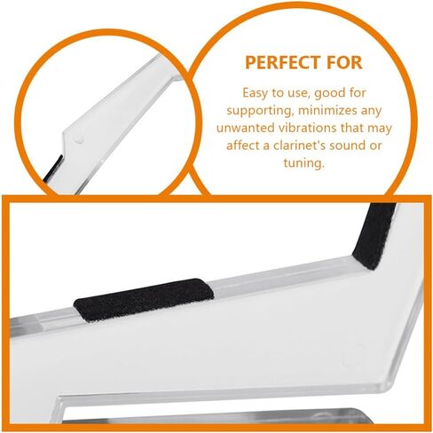 Uonlytech Detachable Display St and 4-leg Abs Stand Structure with Clarinet Material Protects Instrument from Scratch Musical Instrument Suitable for Clarinet and Oboe Players in Kuwait