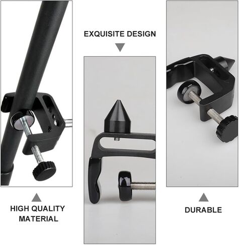 Hemoton Clarinet Fits Black Cone-shaped and Desktop Metal Storage Rack Abs Bracket Variety of Fixing Clarinet Cork Desktops for Photography and Instrument in Kuwait