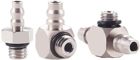 10Pcs Mini Quick Screw Straight Joint M-3AU-4 M-5ALU-3 M-ALU-6 Fast Wring Pneumatic Air Fitting Hose Nipple(10pcs M-5UT) in Kuwait