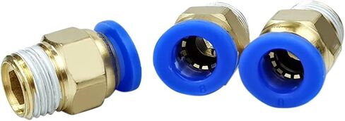 10Pcs PC8-02 Air Pneumatic Fitting 8mm Tube 1/4 Inch Male Thread Pipe Nipple Brass Connector in Saudi Arabia