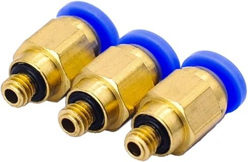 PC4-M5 4mm Straight Through The M5 Pneumatic Tube Fittings Quick Thread Joint 10Pcs in Saudi Arabia