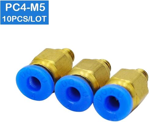 PC4-M5 4mm Straight Through The M5 Pneumatic Tube Fittings Quick Thread Joint 10Pcs in Saudi Arabia