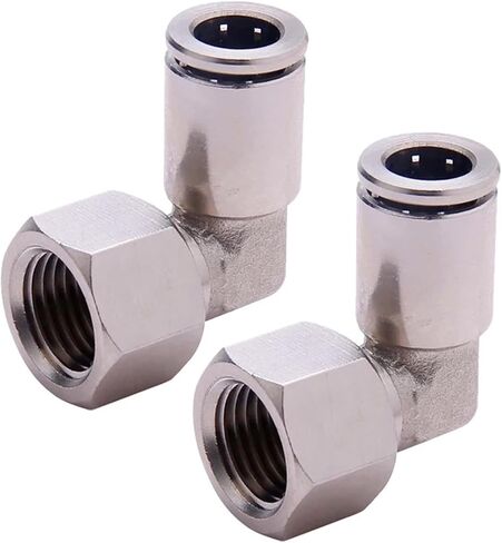 PLF Copper Pneumatic Connector Quick Coupling 4 6 8 12mm External Thread 1/2 3 Compression Hose 1Pcs(6-04 (6mm-1l2)) in Saudi Arabia