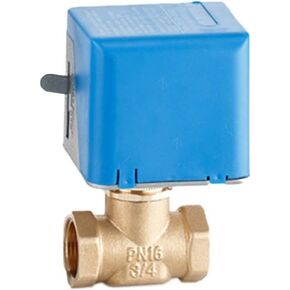 3/4" Motorized Electric Brass Globe Valves 2 Wire AC220V Two Way Stop Shut-off Valve(24VAC) in Kuwait