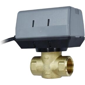 صمام كروي نحاسي مزود بمحرك 1/2 بوصة 3/4 بوصة 1 بوصة صمام إيقاف كهربائي AC220V ثنائي الاتجاه مع ملف مروحة VC6013 (0.5 بوصة) in Kuwait