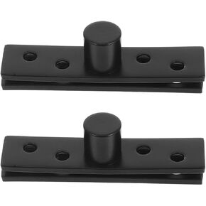 2pcs Stainless Metal 360 Degree Heavy Duty Hidden Pivot Door Hinges, Concealed Centre Shaft Hinge Set for Wooden Cabinet and Discreet Door Installation in Kuwait