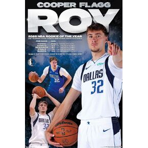 NBA Dallas Mavericks - Cooper Flagg NBA ROY 26 Wall Poster, 34L" x 22.4W", Premium Unframed Version in Kuwait