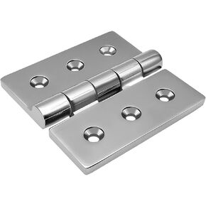 100 * 100mm Heavy Duty Hinge Square Deck Cast Door Mirror Polished Hardware 1Pcs in Saudi Arabia