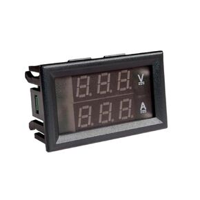 1PCS YB27VA 0-100V 300V Voltage and Current Meter LED 75mV(Black,300A,DC300V(red-Blue)) in Kuwait