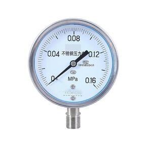 1pcs YBF100 0.1-60MPa Stainless Steel Pressure Gauge Diameter 100mm Corrosion-Resistant Pressure Gauge 304 Stainless Steel Shell(0.25MPa) in Saudi Arabia