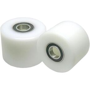 4 Pieces Outer Diameter 40 mm Length 30 635 607 626 698 6800 Double Bearing POM Coated Flat Guide Wheel polyacetal wear-Resistant Roller(Size 8x40x30mm) in Kuwait