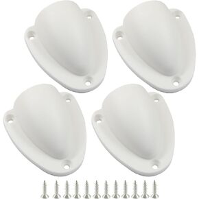 BokWin Nylon Marine Wire Cable Vent Cover, 2-1/4 Inch Clamshell Vent for Boat,Smooth Edge and Screws, for Boats, RVs and Outdoor Applications in Kuwait
