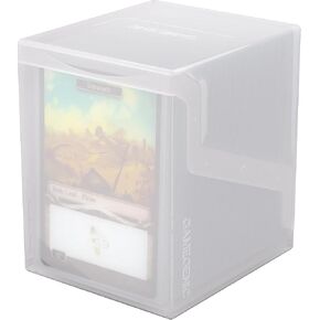 Gamegenic Bastion 100+ XL Deck Box - صغير الحجم وآمن ومنظم بشكل مثالي لبطاقات التداول الخاصة بك! تحمي بأمان أكثر من 100 بطاقة ذات أكمام مزدوجة، لون أبيض، مصنوعة in Kuwait